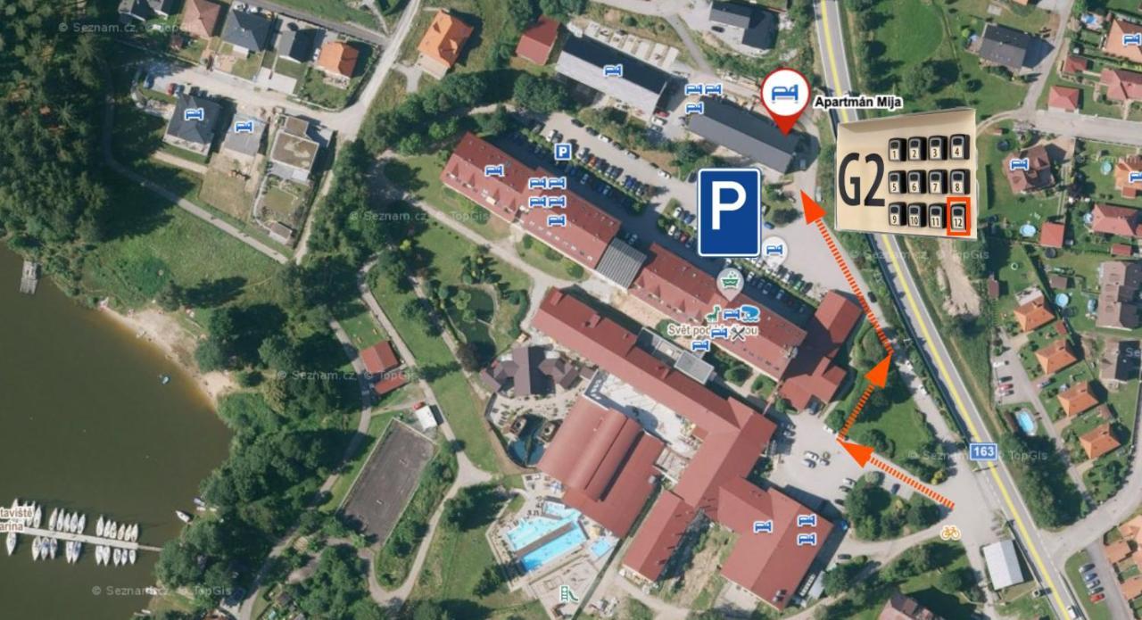 Apartmán Mija Frymburk Esterno foto